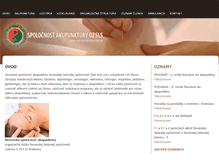 Tablet Screenshot of akupunktura-sls.sk